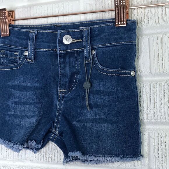 New AG Adriano Goldschmied Kids Size 2T Denim Cutoff Shorts Jeans Frayed Hem - Picture 2 of 8